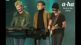 A-HA "FOREVER" 2022 🎶🎶🎶 sings "HERE I STAND AND FACE THE RAIN" at ROCK IN RIO LISBOA, PORTUGAL.