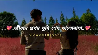 Jibone Prothom Tumi Ses Valobasa Lyrics | জিবনে প্রথম তুমি শেষ ভালোবাসা | slowed~Reverb | Lofi song