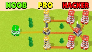 🤢 NOOB vs 😎 PRO vs 😈 HACKER - Tower War - Tactical Conquest | Download App Store APK