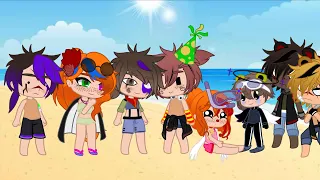 The Afton Family goes to the Beach 🏝🏖🌅 (My AU)