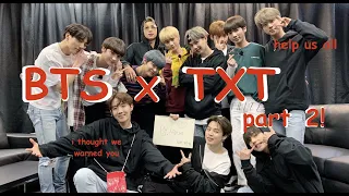 don't put bts & txt in the same room the sequel