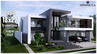 House Design | Modern House Design | 18x22m 2 Storey | 5 Bedrooms