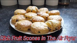 Rich Fruit Scones in the Air Fryer.