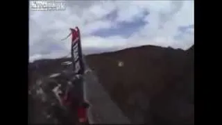 Wingsuit Flyer Hits Bridge