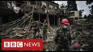 Ceasefire broken in Nagorno-Karabakh as apartment block hit by shelling - BBC News