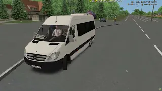 Маршрут 126р д. Речкина-Автовокзал (обратный рейс )Mercedes-Benz Sprinter 313CDI Tourist.