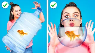 FORMAS DIVERTIDAS DE METER MASCOTAS AL CINE 🐠 || Las Mejores Ideas Furtivas Por TRUCOS PANDA