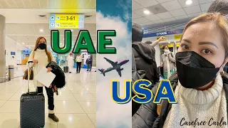 UAE TO USA TRAVEL 2021 | CarefreeCarla