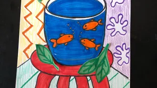 Mrs. Samsel’s Art Room: 2-D Fish Bowl inspired by Matisse