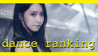 Girls' Generation Dance Ranking (ranked by a dancer)