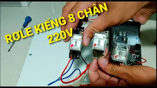 Xem là hiểu ngay _ Sơ đồ nguyên lý và cách đấu rơle trung gian ( rơle kiếng )