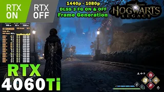 Hogwarts Legacy | RTX 4060 Ti | R7 5800X3D | 1440p - 1080p | Ray Tracing ON & OFF | Max Settings