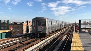NYC Subway HD 60fps: Westinghouse-Amrail R68 Test Train @ 80th Street & 88th Street (12/2/16)