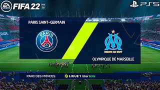 FIFA 22 | Paris Saint-Germain Vs Olympique de Marseille | Ligue 1 21/22 | PS5 Gameplay | 4K