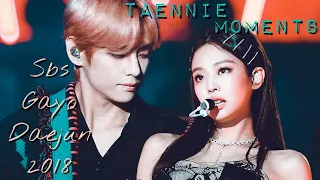 Jennie(blackpink)and Taehyung(bts)||Sbs Gayo Daejun 2018||Taennie moments