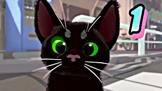 LA VIDA de un GATO NEGRO ADORABLE - Little Kitty, Big City #1 | iTownGamePlay