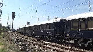 МБВ 12005 Venice simplon orient express със локомотив 80 037 (Хан Кардам) заминава от жп гара Русе