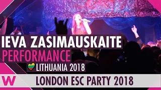 Ieva Zasimauskaitė "When We're Old" (Lithuania 2018) LIVE @ London Eurovision Party 2018