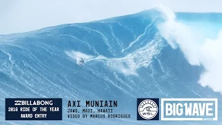 Axi Muniain at Jaws - 2016 Billabong Ride of the Year Entry - WSL Big Wave Awards