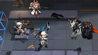 [Arknights] H7-4 | Patriot vs Schwarz with +ASPD buffs from Elysium and Angelina