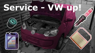 Kleiner Service: Ölwechsel, Luft- & Pollenfilter, Zündkerzen, etc. | VW up! 1.0 MPI 44kW | 017