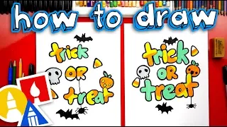 How To Draw Trick Or Treat