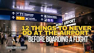 12 Things to NEVER do at the Airport Before Boarding a Flight