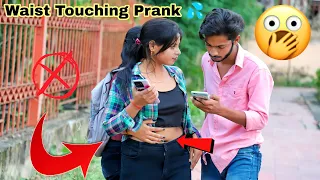 Waist Touching With Twist prank on Cute girls || Mayank gkp