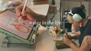 a realistic day in my life as an artist ~ how i manage my time while self employed!