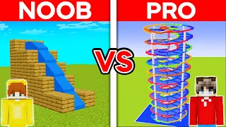 NOOB vs PRO: GIANT WATER PARK Build Challenge