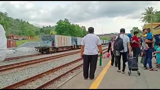 #3Koleksi.Tren dmu at Dabong.DMU 04 reversing from Tumpat to Kuala Lipis.DMU 07 61107 Pasir Mas