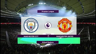 Manchester City vs Manchester United - Full Match & All Goals - Premier League 2021 HD - PES 2021