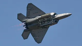 U.S. Air Force F22 Raptor Demo/Heritage Flight Orlando Airshow 2024