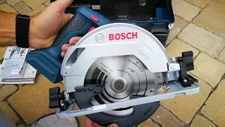 Unpacking / unboxing Cordless Circular Saw Bosch GKS 18V-57 G 06016A2101