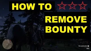 Red dead redemption 2 How to lose a bounty / wanted level