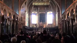 "Panis Angelicus" St. Peter's Basilica, Perugia Italy (Feat. Soloist-Easter Sun. Mass 3/27/16)