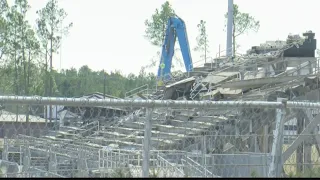 North Central Stadium demolition begins