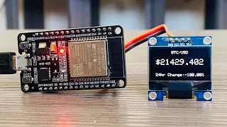 Bitcoin $ Price Tracker Using ESP32 & OLED Display