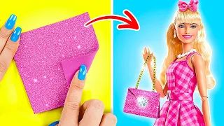 CUTE BARBIE HACKS💞 || Incredible Rich VS Broke Doll Crafts & Gadgets by 123GO! CHALLENGE