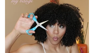 How I Cut my Bangs on Natural Curly Hair