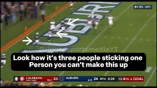 Rigged alabama 4th & 31 game winning touchdown vs Auburn Tigers you can’t make this up