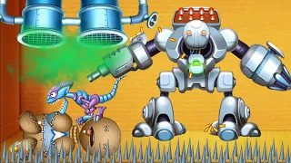 Scary Buddy vs The Robot Aliens| Kick The Buddy