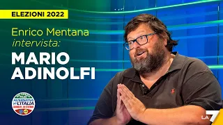 Elezioni 2022 | Enrico Mentana intervista Mario Adinolfi di Alternativa per l'Italia