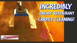 Incredible Greasy Restaurant Carpet Cleaning with the Zipper SS Super Spinner