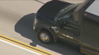 Raw video: Police chase of party bus stolen from San Diego ends in crash on Los Angeles freeway