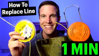 EASY! Restring Black & Decker Weed Eater | How to replace line in 1 minute