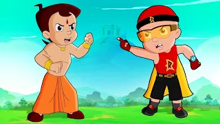 Chhota Bheem VS Mighty Raju - Superhero Battle | Cartoons for Kids | Fun Kids Videos