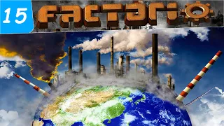 Factorio 1.0 Как бороться с загрязнением ? Модули эффективности в фактории ! #15