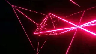 flashing neon-colored lines 4k loop