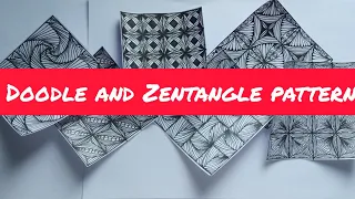 Zentangle Art for Beginners | Zentangle Pattern | Mindful Drawings | Relaxing Drawing